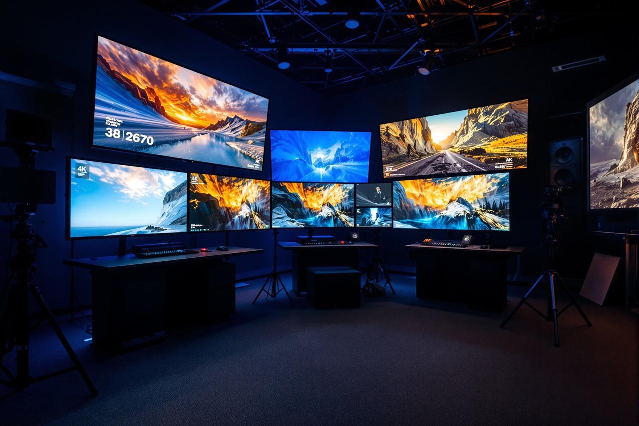 爱橙影院4K HDR全流程制作中心调色间内部